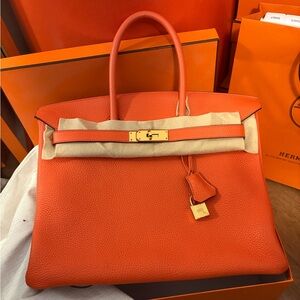 Hermès Birkin 35 in Orange Poppy
